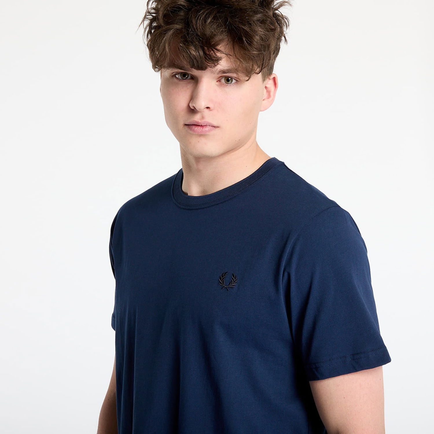Tričko Fred Perry Fred Perry Crew Neck T-Shirt Navy | M1600 X86, 1
