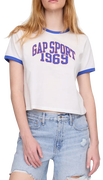 Ringer Crop T-Shirt Sport 1969