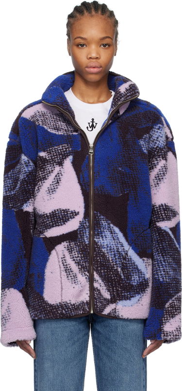 Bomber bunda JW Anderson JW Anderson Printed Fleece Zip-Up Jacket Rôznofarebný | JK0376-PG1712, 0