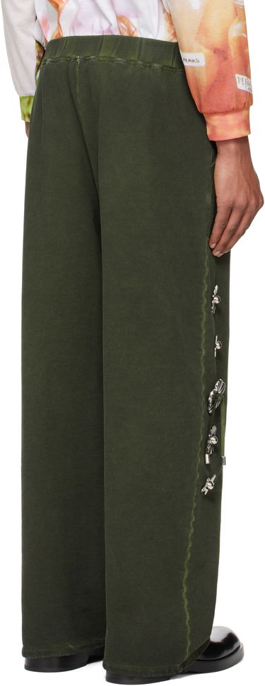 Tepláky Chopova Lowena Chopova Lowena Dallas Sweatpants with Silver Hardware Zelené | 4101, 2