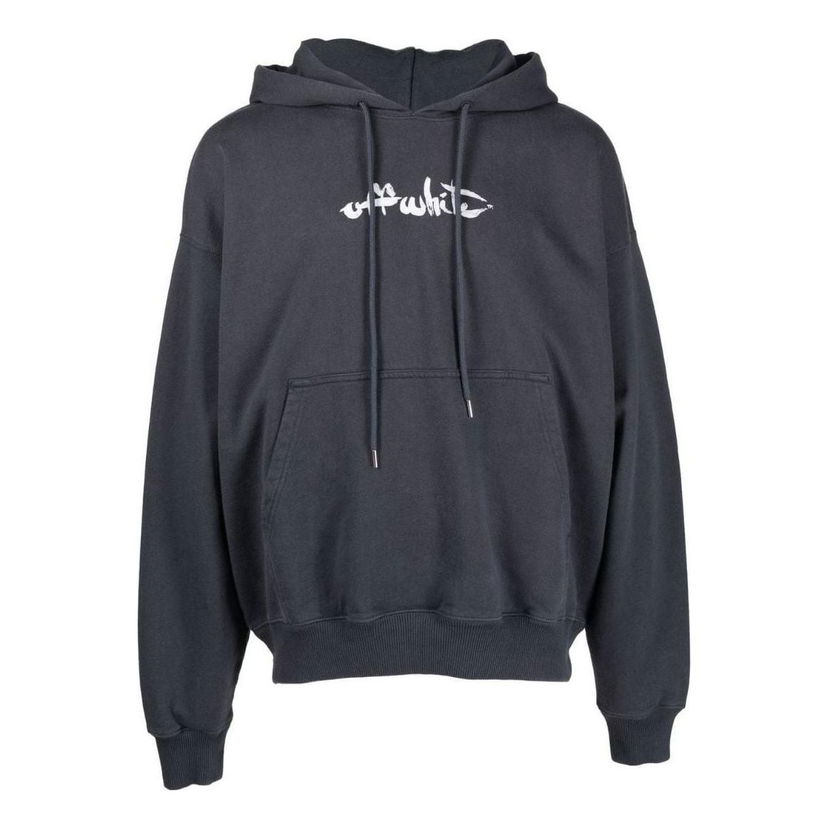 Mikina Off-White Off-White FW22 Logo Hoodie Šedá | OMBB085F22FLE0054601