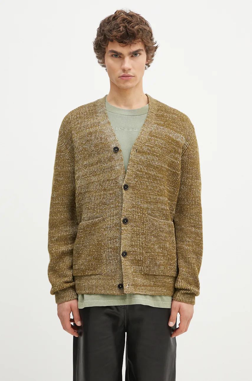 Sveter NORSE PROJECTS Cardigan Zelené | N45.0618.8096, 0