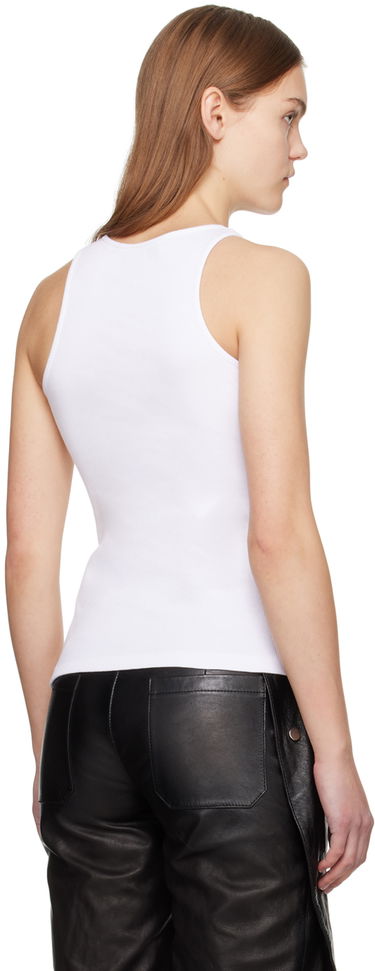 Tielko Blumarine Crystal Embellished Tank Top Biela | P422T059A, 2