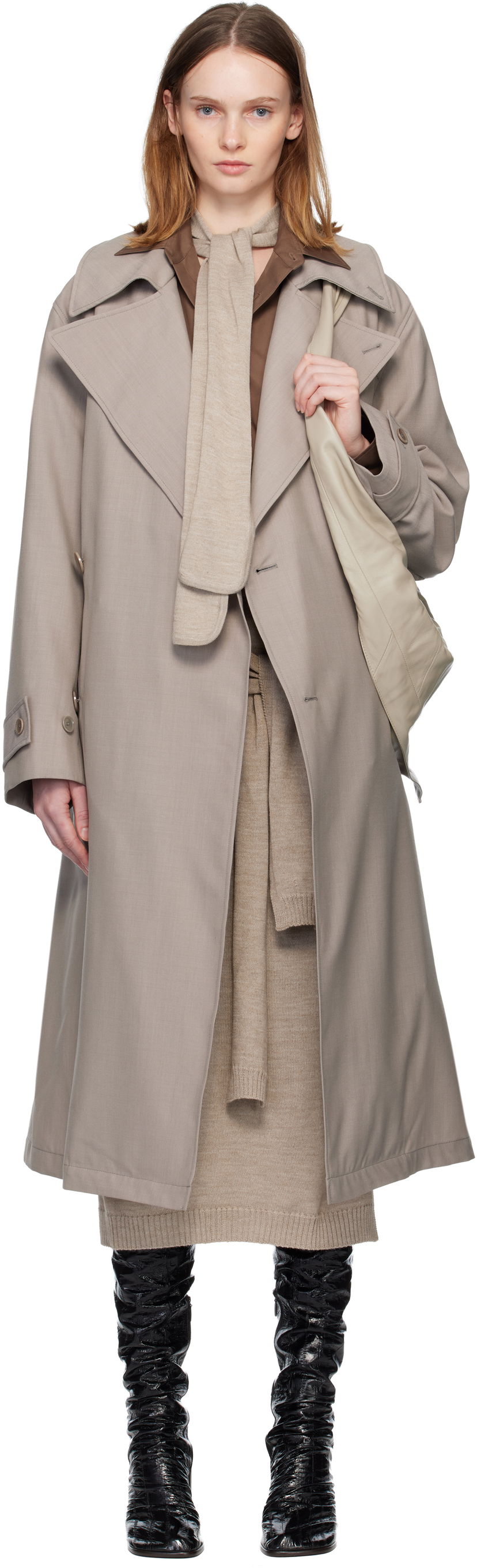Trenčkot LEMAIRE Detachable Lining Trench Coat Béžová | CO1127 LF414