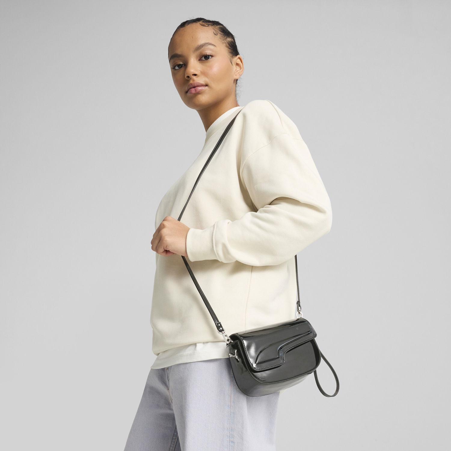 Taška cez rameno Puma PUMA Formstrip Hobo Mini Bag Čierna | 091315_01, 1