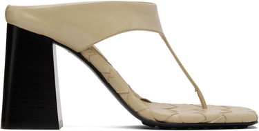 Starostlivosť o obuv Bottega Veneta Bottega Veneta Marella Thong Heeled Sandals Béžová | 817500 V3H90, 0