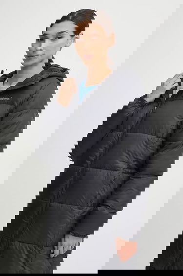 Prešívaná bunda Columbia Puffect Long Padded Hooded Jacket Čierna | 2088451, 3