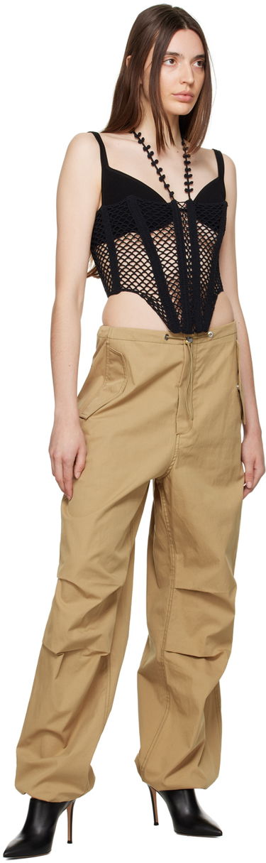Podprsenka Dion Lee Crochet Corset Top Čierna | A7646R23, 3