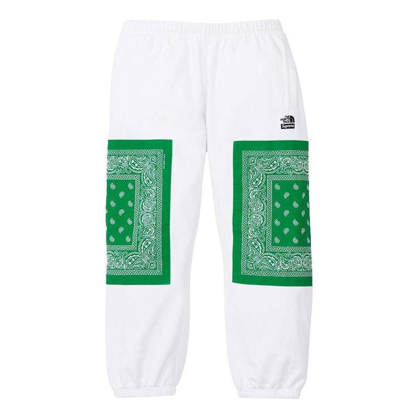 Tepláky Supreme Supreme x The North Face Bandana Sweatpants Biela | SUP-SS22-865