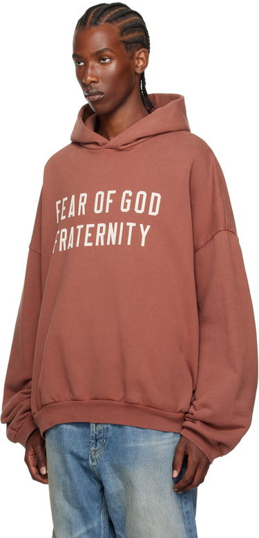 Mikina Fear of God Heavyweight Fraternity Hoodie Vínová | 192BT244816F, 3