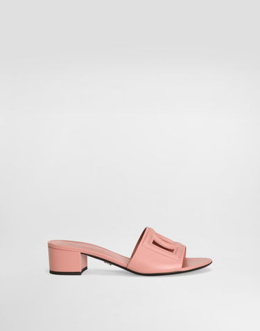Doplnky Dolce & Gabbana Dolce & Gabbana Calfskin DG Logo Mules Ružová | CR1755AY32980405, 0