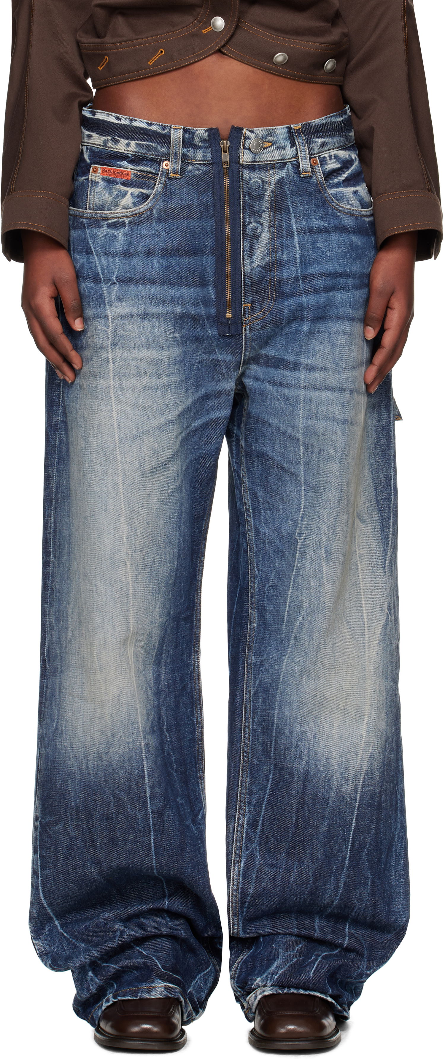 Džínsy Martine Rose Martine Rose Casual Jeans Modrá | 248WD07515, 0