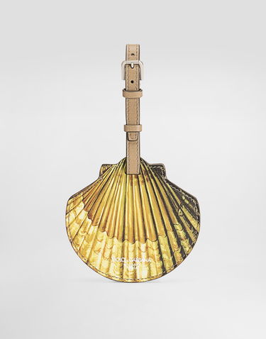 Kľúčenka Dolce & Gabbana Dolce & Gabbana Calfskin Seashell Luggage Tag Žltá | BP3436AG910HH5PQ, 2