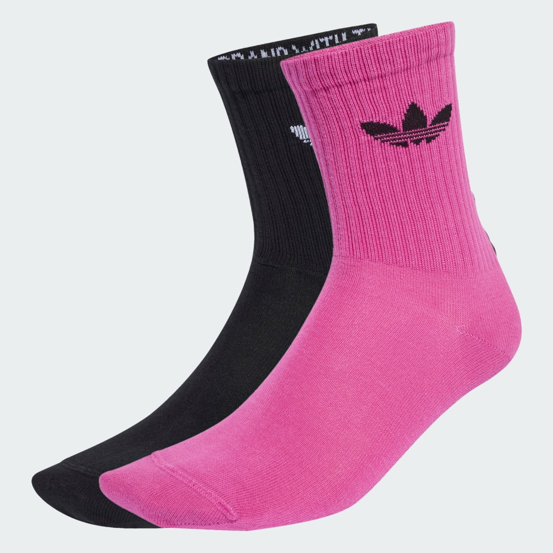 Ponožky adidas Performance Ribbed Quarter Socks 2 Pairs Ružová | JX5210, 0