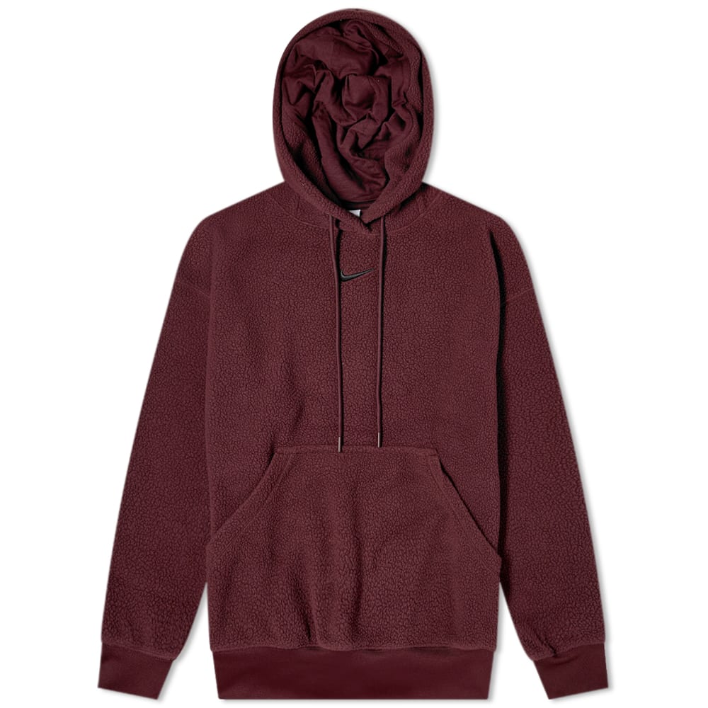 Mikina Nike Plush Pullover Hoody Vínová | DQ6840-652, 0