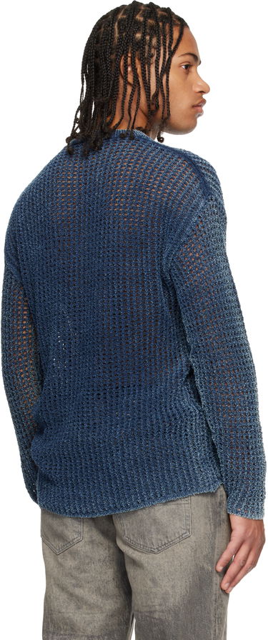 Sveter Diesel K-Redros Sheer Knit Crewneck Sweater Modrá | A19202-0CBDP-8AT, 2