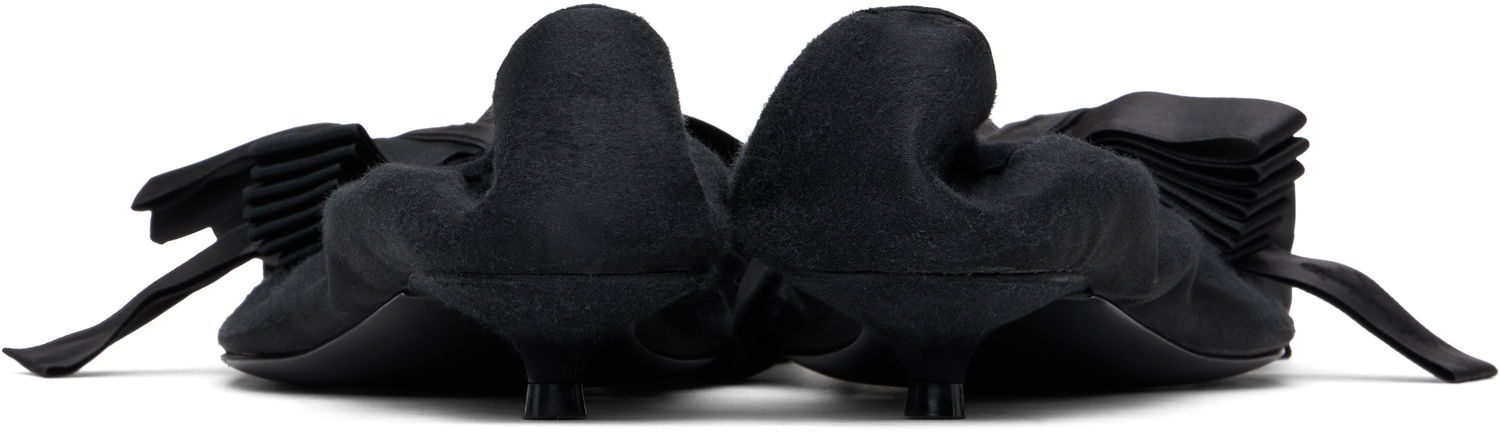 Tenisky a topánky Balenciaga Suede Bow Kitten Heel Pumps Čierna | 804338 W2H82, 1
