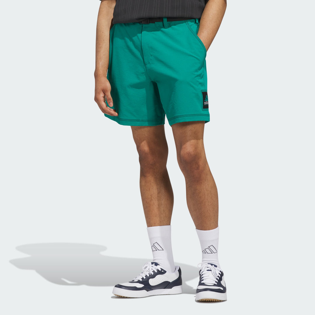 Šortky adidas Performance Equipment Woven Belted Shorts Tyrkysová | JW9879, 0