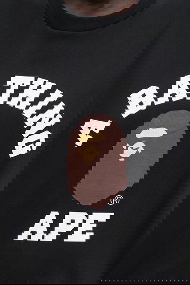 Tričko BAPE A Bathing Ape College T-Shirt Čierna | 001TEL302001L, 3