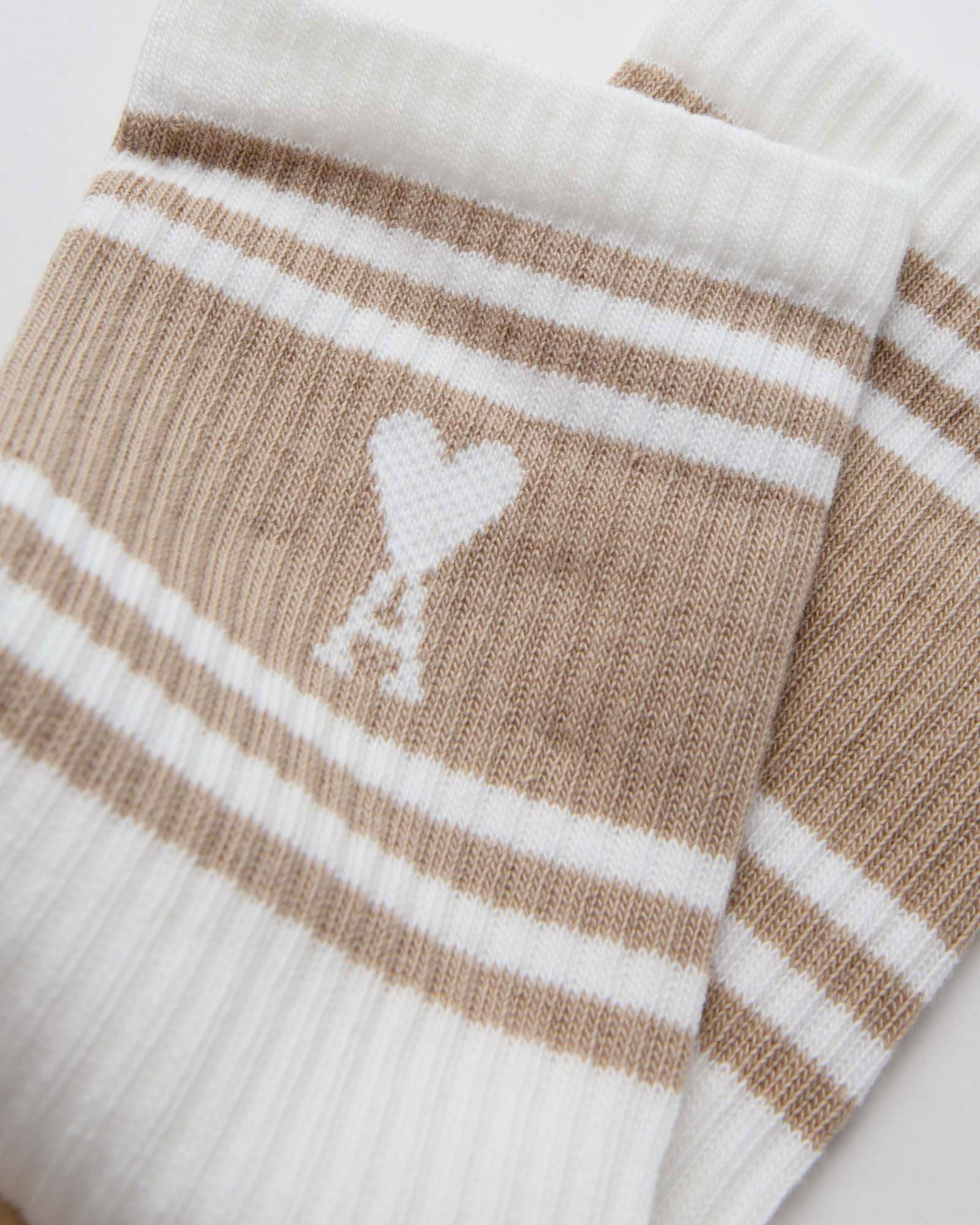 Striped Heart Socks