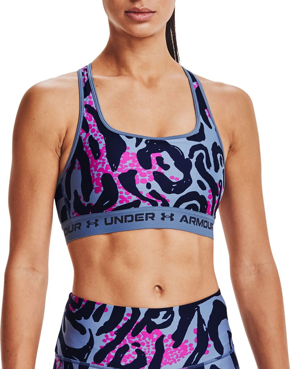 Podprsenka Under Armour Crossback Mid Print Bra Rôznofarebný | 1361042-470, 0
