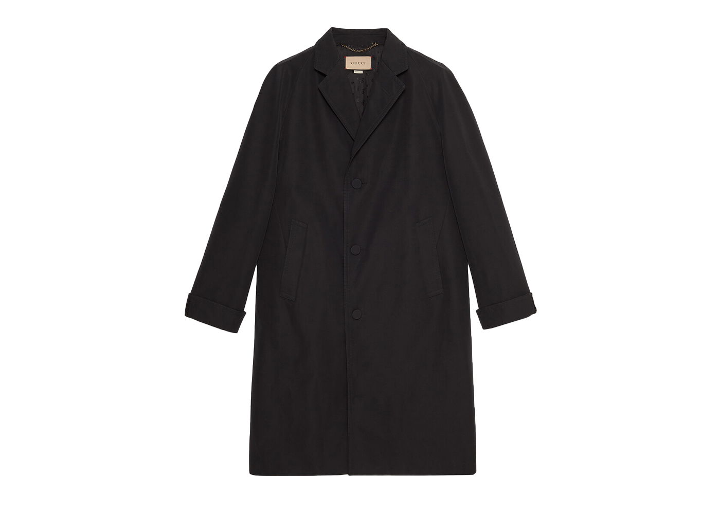 Kabáty Gucci Cotton Poplin Coat Čierna | 721565 ZAK7W 1000, 0