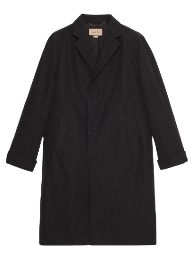 Kabáty Gucci Cotton Poplin Coat Čierna | 721565 ZAK7W 1000