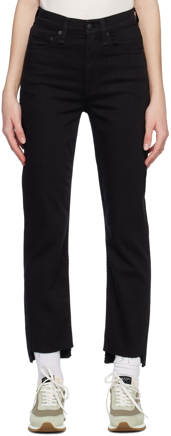 Džínsy rag & bone Wren Straight Leg Jeans Čierna | WDD23S2913N5BN, 0
