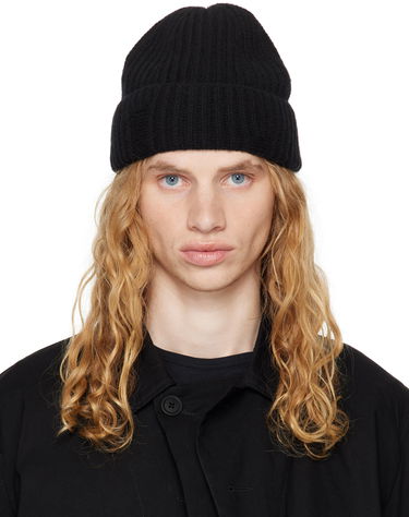 Kulicha Ann Demeulemeester Ann Demeulemeester Malin Wool Beanie Čierna | 2402-U-HT30-KN048-099, 0