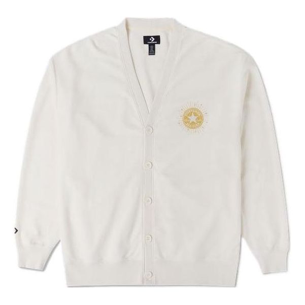 Sveter Converse Converse Men's Cardigan Biela | 10025501-A02