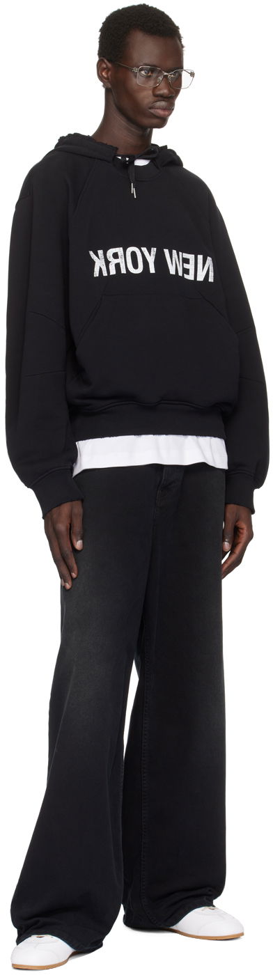 'New York' Graphic Print Hoodie