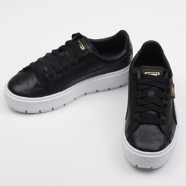 Tenisky a topánky Puma Platform Trace Ostrich Wn's black - black Čierna | 366684 01, 2