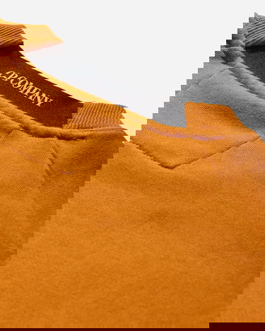 Mikina C.P. Company Diagonal Raised Fleece Crewneck Sweatshirt Oranžová | 19CMSS713A-005086W 434, 4