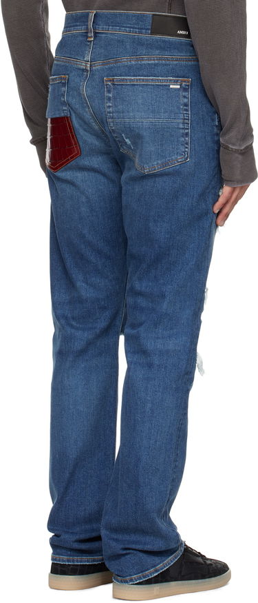 Džínsy AMIRI AMIRI Croc Slim Thrasher Jeans Modrá | AMDNSM1023, 2