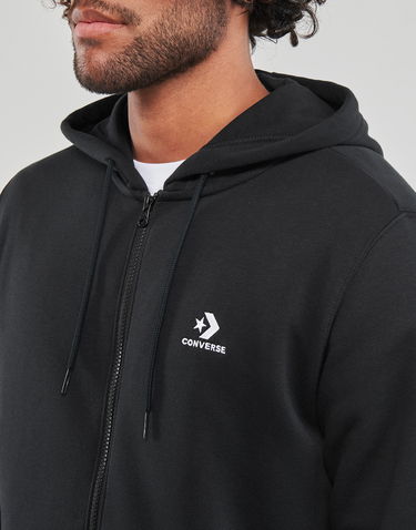 Mikina Converse GO-TO EMBROIDERED STAR CHEVRON FULL-ZIP HOODIE Čierna | 10024511-A01, 4