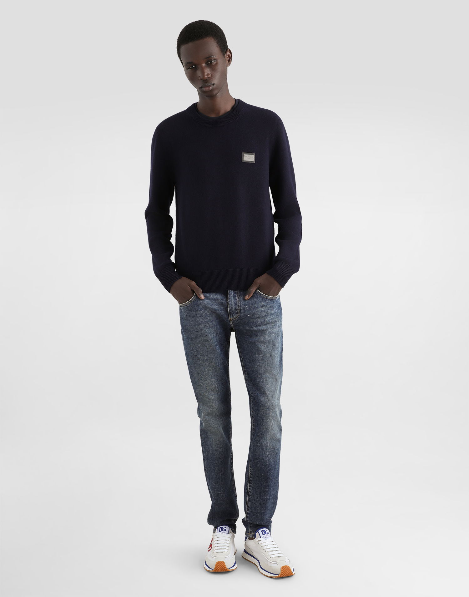 Džínsy Dolce & Gabbana Cotton Denim Jeans Modrá | GY07LDG8GW9S9001, 1