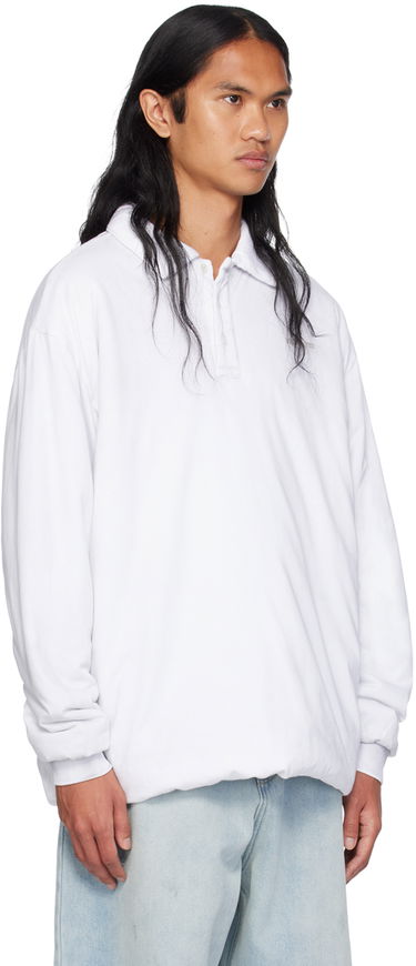 Polo tričko We11done Padded Logo Polo Biela | WD-TT2-24-739-U-WH, 1