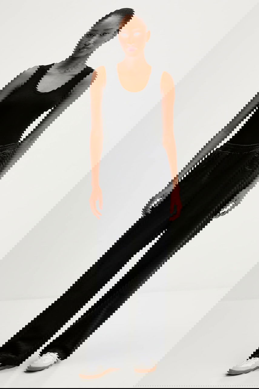 Tepláky adidas Originals Originals Velvet Tp Wide-Leg Track Pants Čierna | JV7508, 1