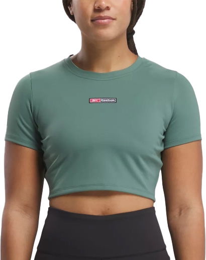 Crop Top Reebok Reebok Lux Bold Crop T-Shirt Zelené | 100076117, 0