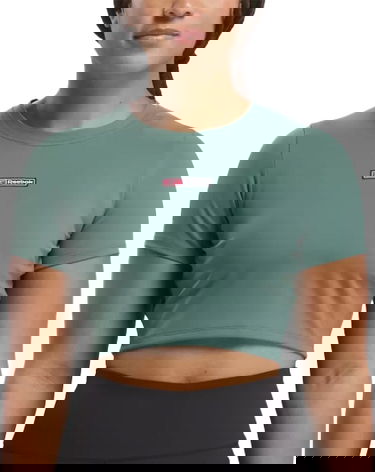 Crop Top Reebok Reebok Lux Bold Crop T-Shirt Zelené | 100076117, 0