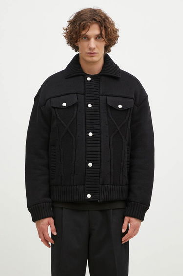 Sveter KENZO Oversized Knitted Jacket Čierna | FE65OU1419NC.99, 0