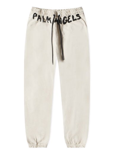 Tepláky Palm Angels Logo Sweat Pant Biela | PMCH011S23FLE0040110