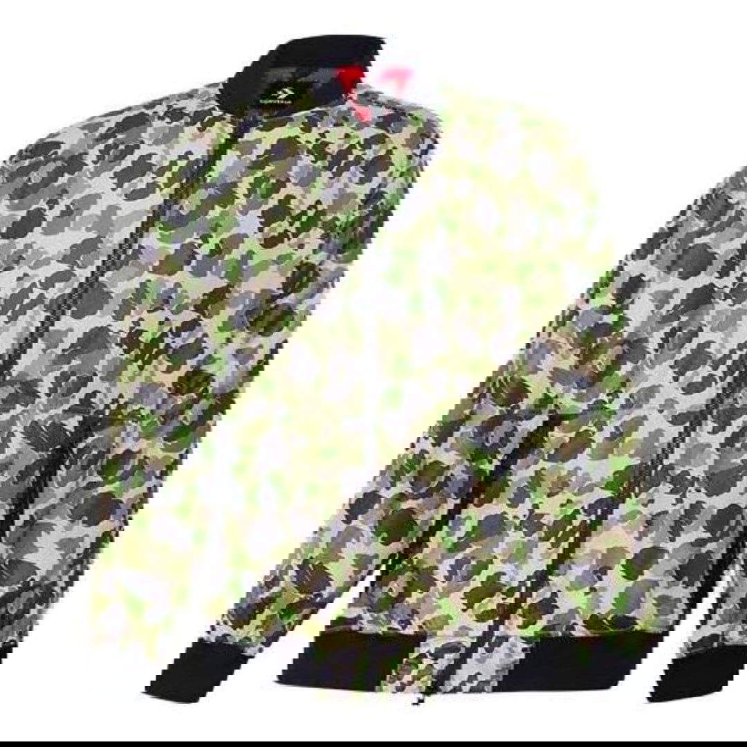 Bomber bunda Converse Printed Utility Bomber Jacket Zelené | 10019474-A01, 0