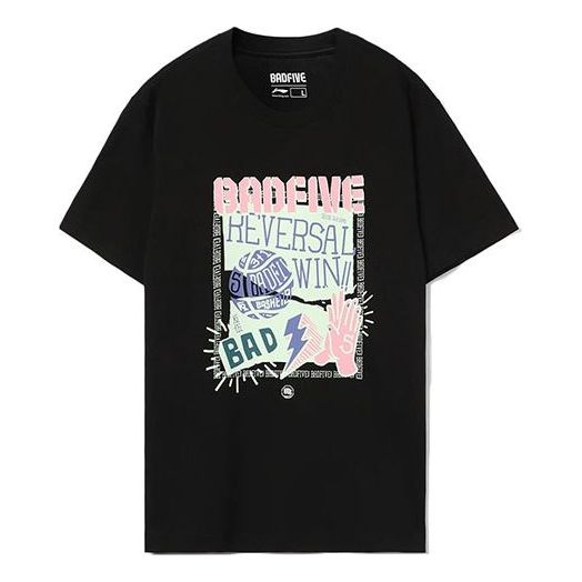 Tričko Li-Ning Loose Fit BadFive Graphics T-Shirt Čierna | AHSR475-5, 0
