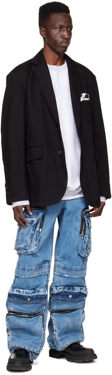 Mikina We11done We11done Distressed Cotton Sweatshirt Biela | WD-TS1-22-620-U-WH, 3