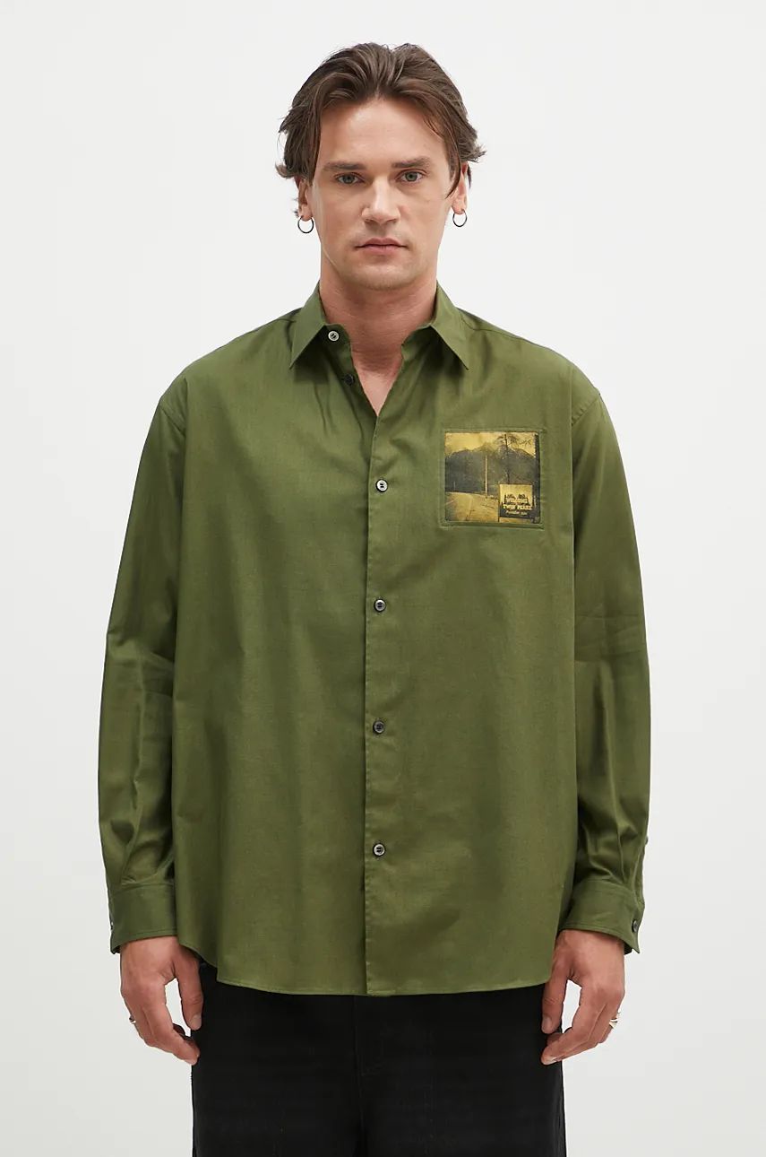 Košeľa UNDERCOVER Relaxed Shirt Zelené | UC2D4401.3, 0