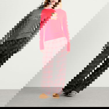 Pyžamo SKIMS SKIMS x CPFM Long Sleeve & Flannel Pant Sleep Set Teddy Bear Print Rôznofarebný | ST-SET-10060W-RBP, 2