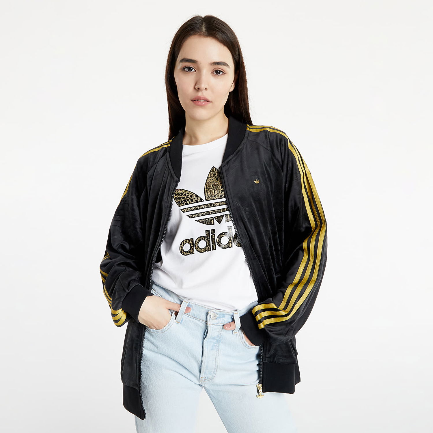 Mikina adidas Originals Loose Tracktop Čierna | H18020, 0