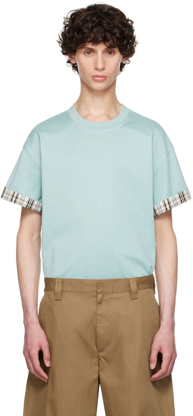 Tričko Bottega Veneta Double Layer T-Shirt Modrá | 754683 V4KV0 3012, 0