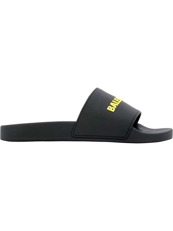 Tenisky a topánky Balenciaga Pool Slides Black Yellow Čierna | 565826W1S811070 / 565826W1S801070, 0